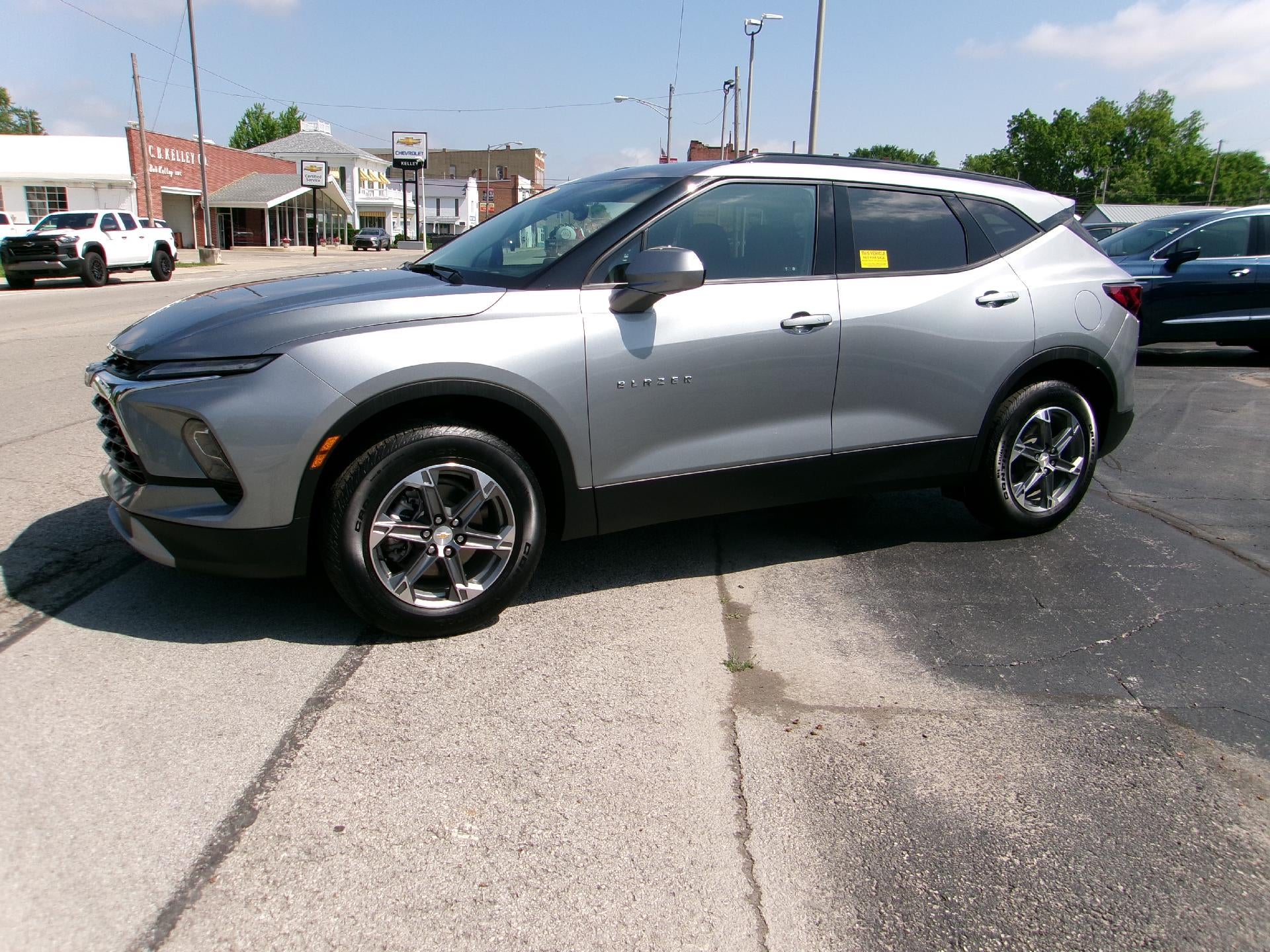 2025 Chevrolet Blazer 2LT in Sterling Gray Metallic — front three-quarter view