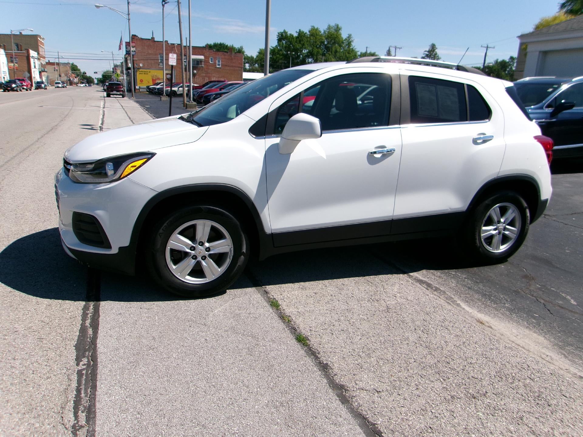 2017 Chevrolet Trax LT in Summit White — front three-quarter view